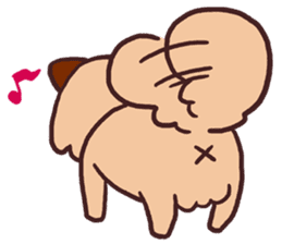 Michael a hybrid dog living in Hakata 2 sticker #2118140