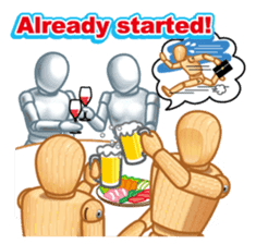 Cool drawing doll sticker (English ver.) sticker #2118868