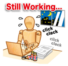 Cool drawing doll sticker (English ver.) sticker #2118869