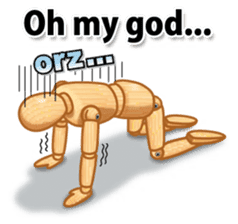 Cool drawing doll sticker (English ver.) sticker #2118872