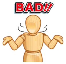 Cool drawing doll sticker (English ver.) sticker #2118880