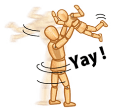 Cool drawing doll sticker (English ver.) sticker #2118884