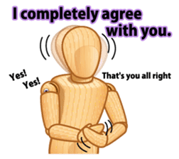 Cool drawing doll sticker (English ver.) sticker #2118890