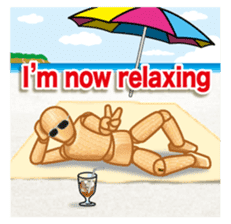 Cool drawing doll sticker (English ver.) sticker #2118895