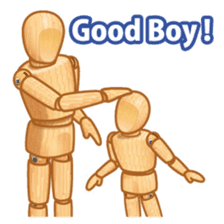 Cool drawing doll sticker (English ver.) sticker #2118899