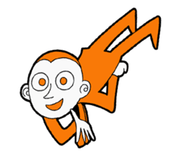 The original character "orange man" sticker #2118982