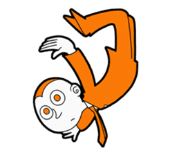 The original character "orange man" sticker #2118983