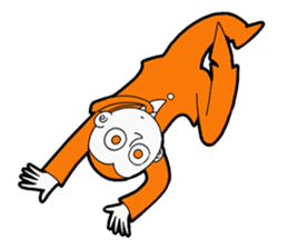 The original character "orange man" sticker #2118984