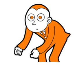 The original character "orange man" sticker #2118987