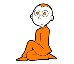The original character "orange man" sticker #2118988