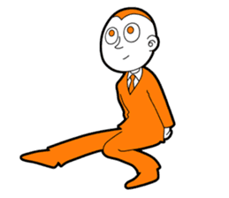 The original character "orange man" sticker #2118991