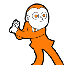 The original character "orange man" sticker #2118994