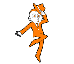 The original character "orange man" sticker #2118995