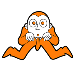The original character "orange man" sticker #2118998