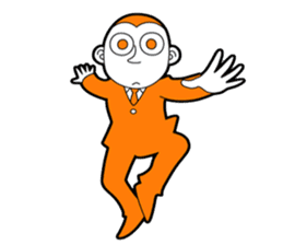 The original character "orange man" sticker #2119003