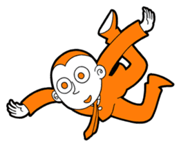 The original character "orange man" sticker #2119005