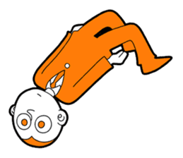 The original character "orange man" sticker #2119006