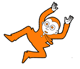 The original character "orange man" sticker #2119007