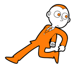 The original character "orange man" sticker #2119008