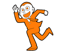 The original character "orange man" sticker #2119009