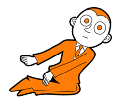 The original character "orange man" sticker #2119010