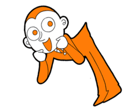 The original character "orange man" sticker #2119013