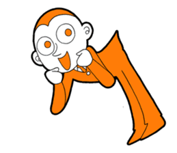 The original character "orange man" sticker #2119013