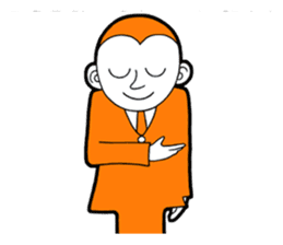 The original character "orange man" sticker #2119014