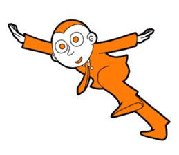 The original character "orange man" sticker #2119015