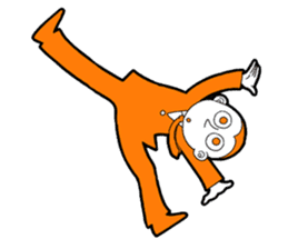 The original character "orange man" sticker #2119016