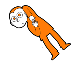The original character "orange man" sticker #2119017
