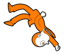 The original character "orange man" sticker #2119018