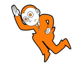 The original character "orange man" sticker #2119020