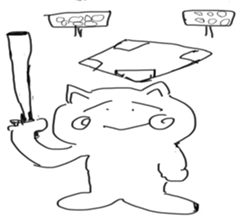 honwaka cat sticker #2119668