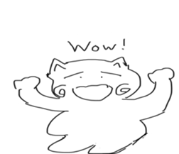 honwaka cat sticker #2119671