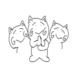 honwaka cat sticker #2119678