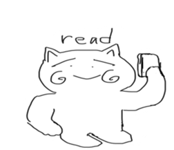 honwaka cat sticker #2119681