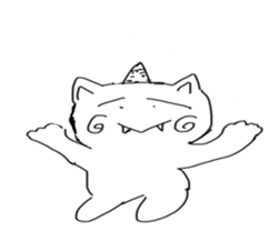 honwaka cat sticker #2119685