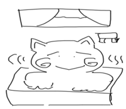 honwaka cat sticker #2119693