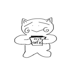 honwaka cat sticker #2119694