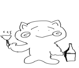 honwaka cat sticker #2119695