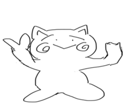 honwaka cat sticker #2119698