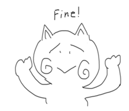 honwaka cat sticker #2119699