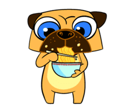 Puggy : I'm Pugman. sticker #2120425