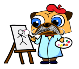 Puggy : I'm Pugman. sticker #2120433