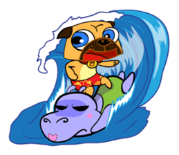 Puggy : I'm Pugman. sticker #2120439