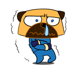 Puggy : I'm Pugman. sticker #2120440