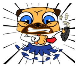 Puggy : I'm Pugman. sticker #2120442
