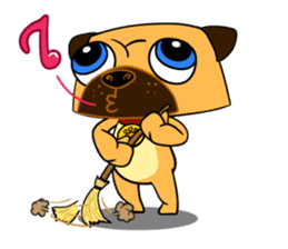 Puggy : I'm Pugman. sticker #2120449