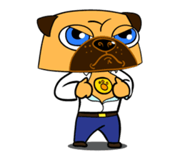 Puggy : I'm Pugman. sticker #2120452